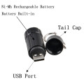Mejor Pocket USB recargable Mini LED con llavero